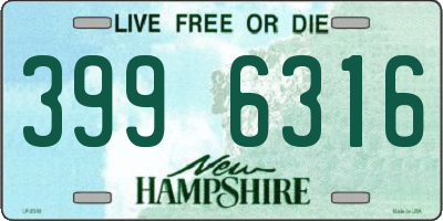 NH license plate 3996316