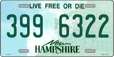 NH license plate 3996322