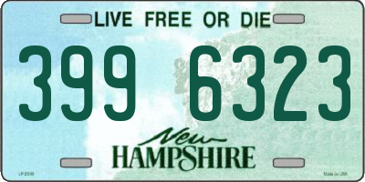 NH license plate 3996323