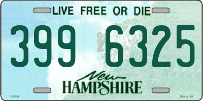 NH license plate 3996325