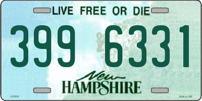 NH license plate 3996331