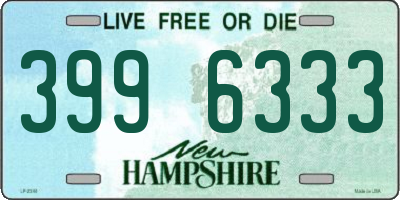 NH license plate 3996333