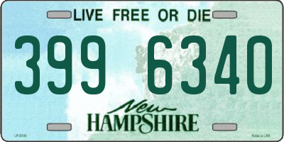 NH license plate 3996340