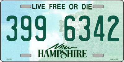 NH license plate 3996342