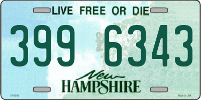 NH license plate 3996343