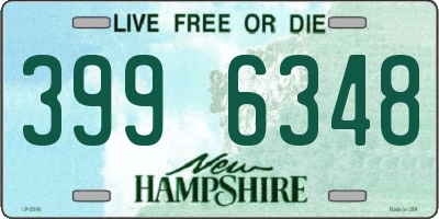 NH license plate 3996348