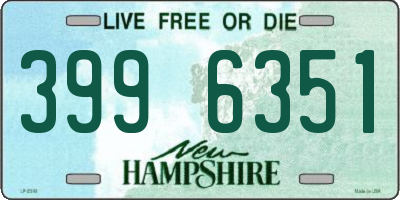 NH license plate 3996351