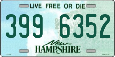 NH license plate 3996352