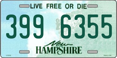 NH license plate 3996355