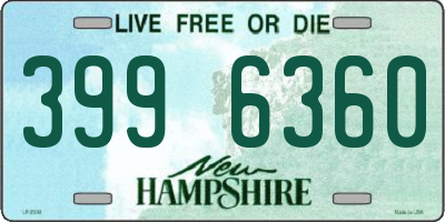 NH license plate 3996360