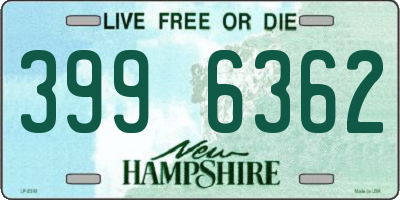 NH license plate 3996362