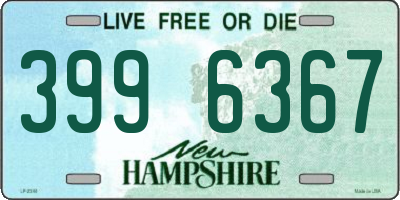 NH license plate 3996367