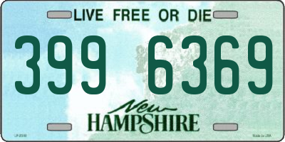 NH license plate 3996369