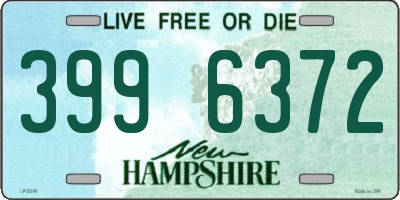 NH license plate 3996372