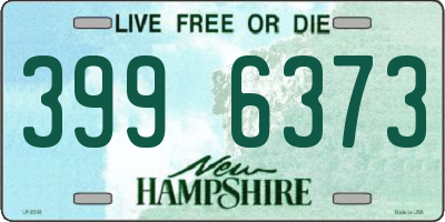 NH license plate 3996373