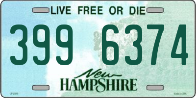 NH license plate 3996374