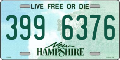 NH license plate 3996376