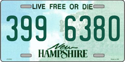 NH license plate 3996380