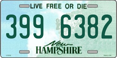 NH license plate 3996382