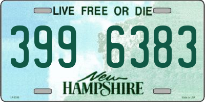 NH license plate 3996383