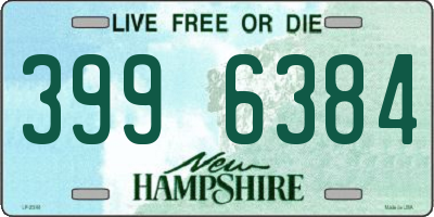 NH license plate 3996384