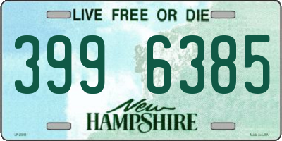 NH license plate 3996385