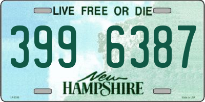 NH license plate 3996387