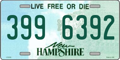 NH license plate 3996392