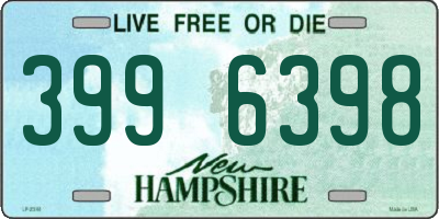 NH license plate 3996398