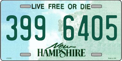 NH license plate 3996405