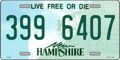 NH license plate 3996407