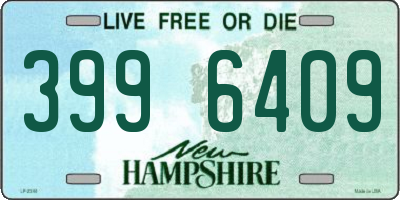 NH license plate 3996409