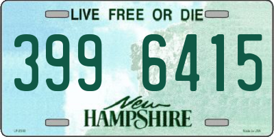 NH license plate 3996415