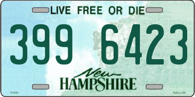 NH license plate 3996423