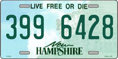 NH license plate 3996428