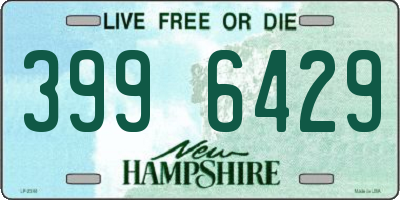 NH license plate 3996429