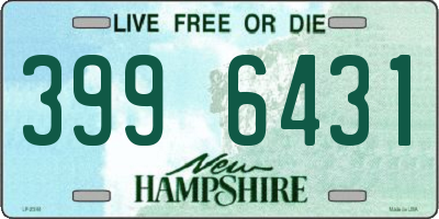 NH license plate 3996431