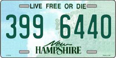 NH license plate 3996440