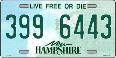 NH license plate 3996443