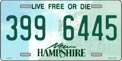 NH license plate 3996445