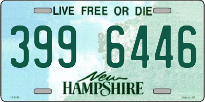 NH license plate 3996446