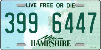 NH license plate 3996447