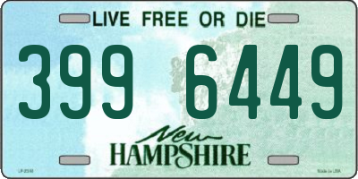 NH license plate 3996449