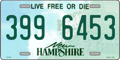 NH license plate 3996453