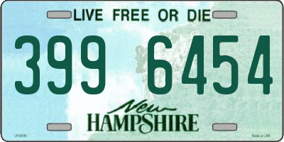 NH license plate 3996454