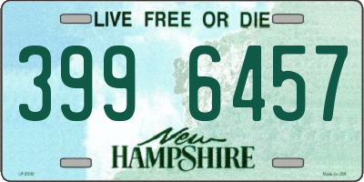 NH license plate 3996457