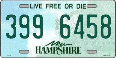 NH license plate 3996458