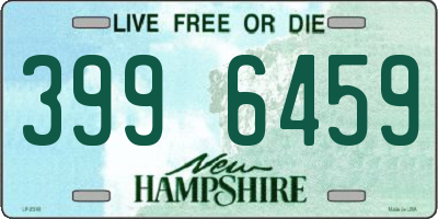 NH license plate 3996459