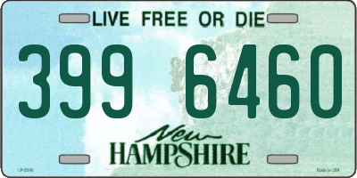 NH license plate 3996460