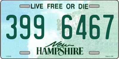 NH license plate 3996467